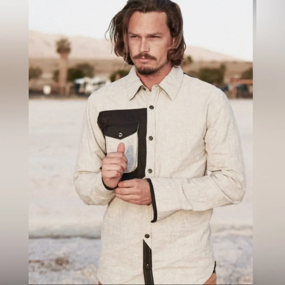 Coldsmoke Black and‎ Gray Elbow Patch Shirt